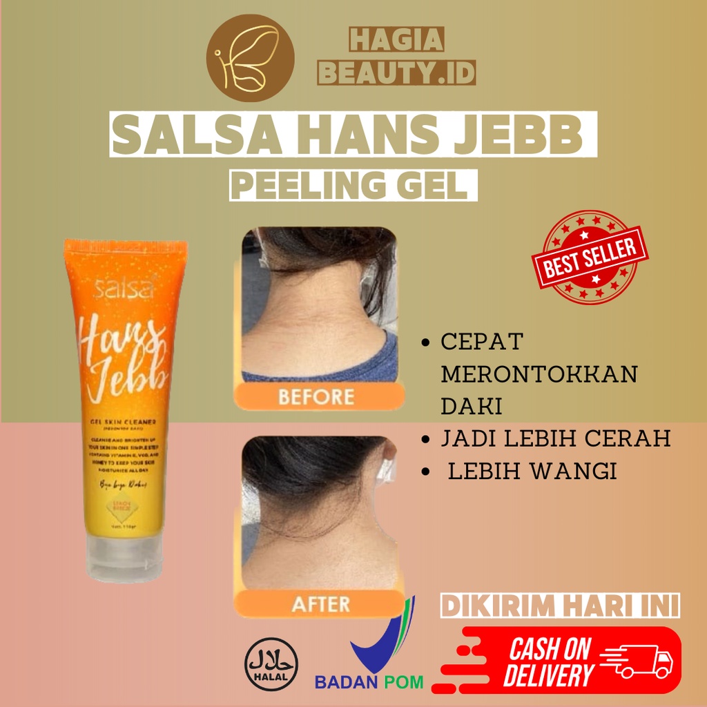 BISA COD - Salsa Hans Jebb / Spa Penghilang Daki / Gel Skin Cleanser / Lulur Tanpa Bilas 110gr