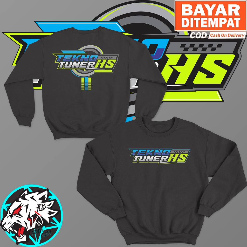 JAKET SWEATER TEKNO TUNER HS BIG SIZE JUMBO SWEATER RACING COWOK CEWEK