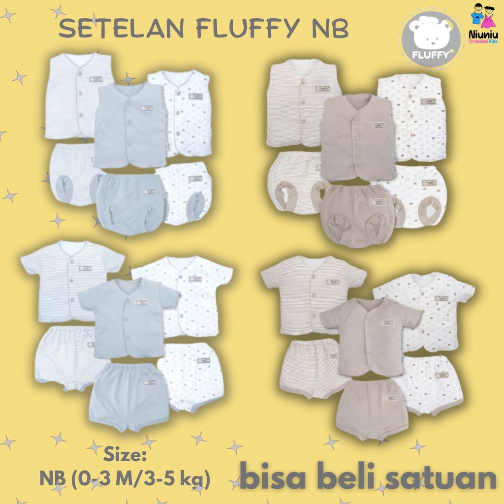 Setelan Oneset Atasan Bawahan Piyama Baju Tidur Neci Fluffy Baju Bayi Anak Kids Laki laki Perempuan 