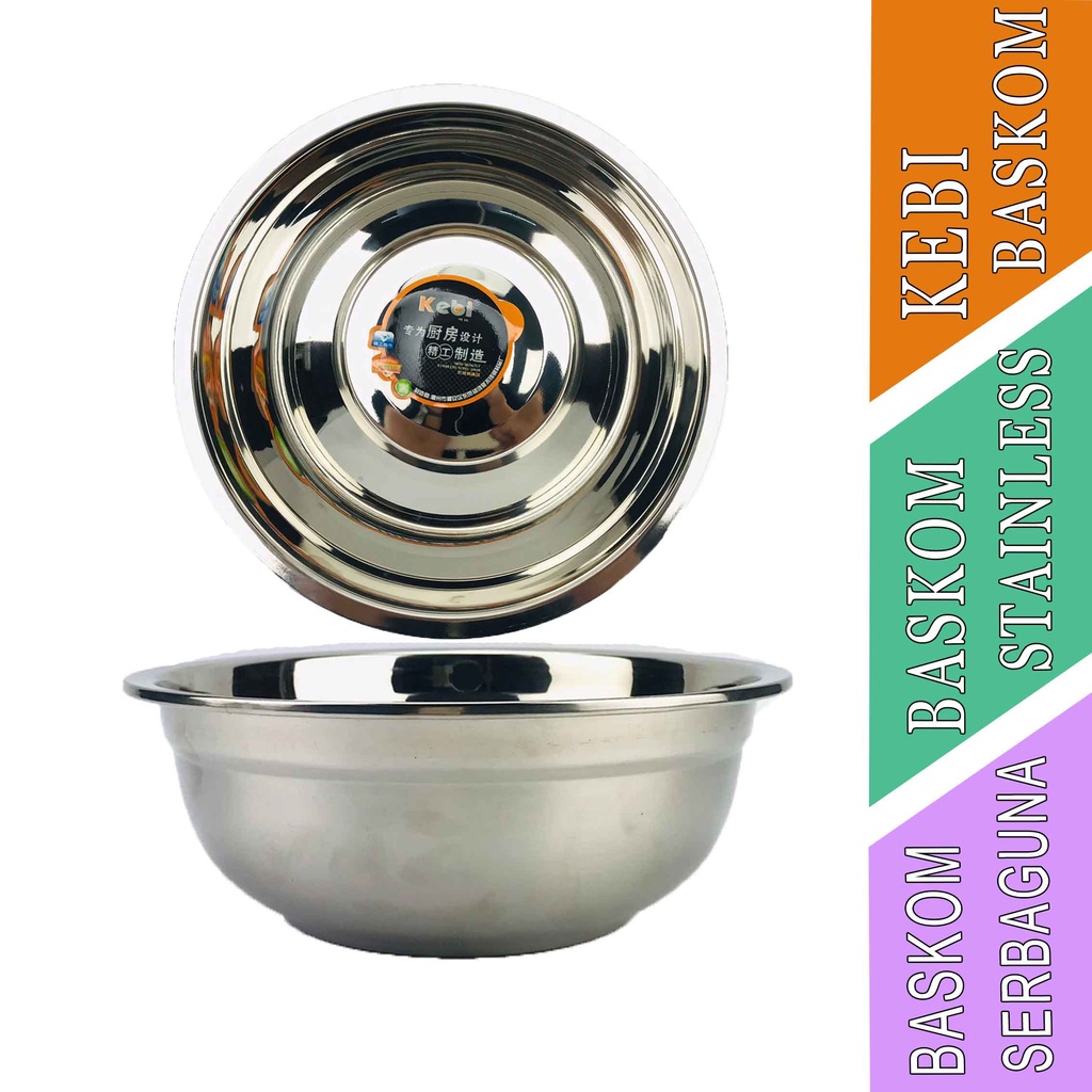 Baskom Serbaguna- Baskom Kebi- Baskom Stainless- 20cm