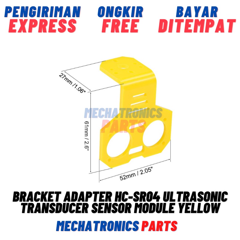 BRACKET ADAPTER HC-SR04 SR04 ULTRASONIC TRANSDUCER SENSOR MODULE YELLOW