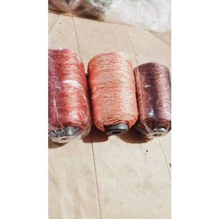 Benang nylon gulungan warna coklat ukuran D24 / 1 roll nilon benang layangan besar