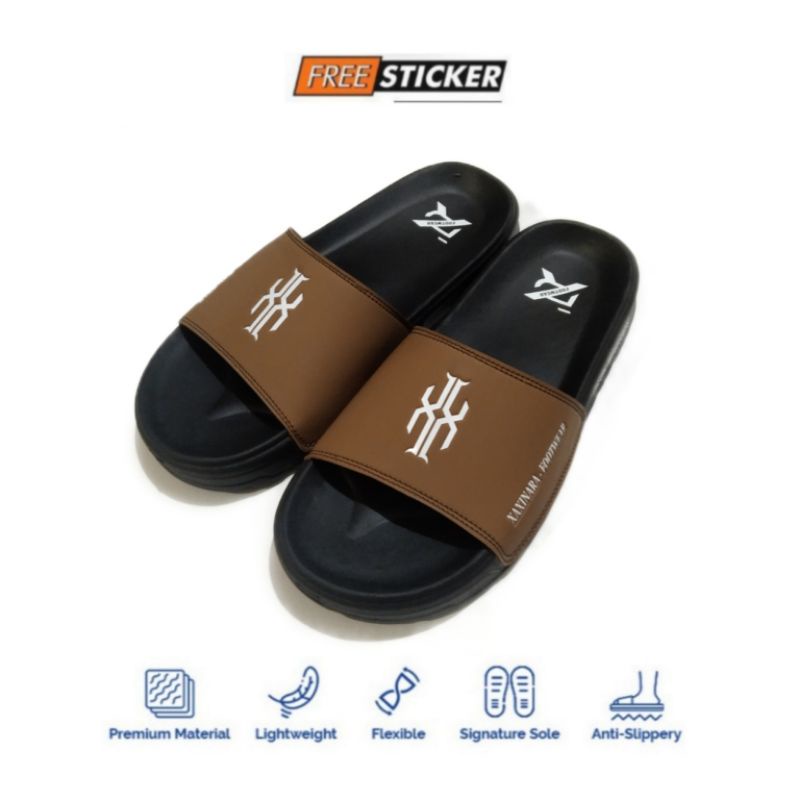 Sandal Pria Wanita Sendal Slop Slipper Ringan Kokoh Anti Licin Xaxinara footwear