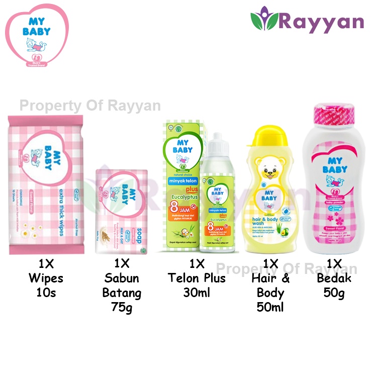 [MS]My Baby Gift Set Bag 6in1 Plus CREAM | Paket Lengkap Perlengkapan Mandi Bayi|Kado Gift Set Baru Lahiran|Paket Bepergian Bayi Travel Perjalanan|My baby 1 Paket Lengkap Murah