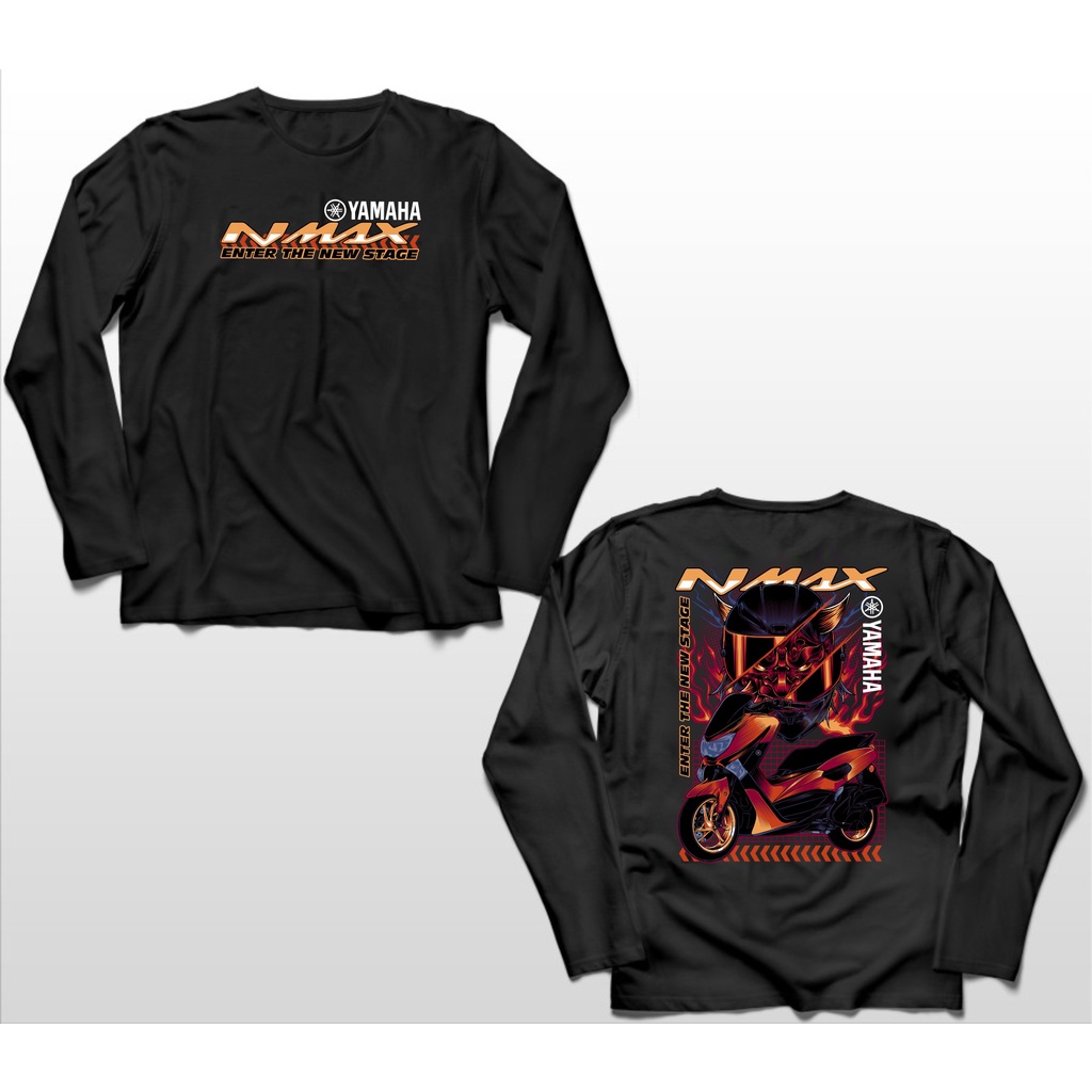 KAOS LENGAN PANJANG YAMAHA NMAX OLD DEVIL BIG SIZE JUMBO