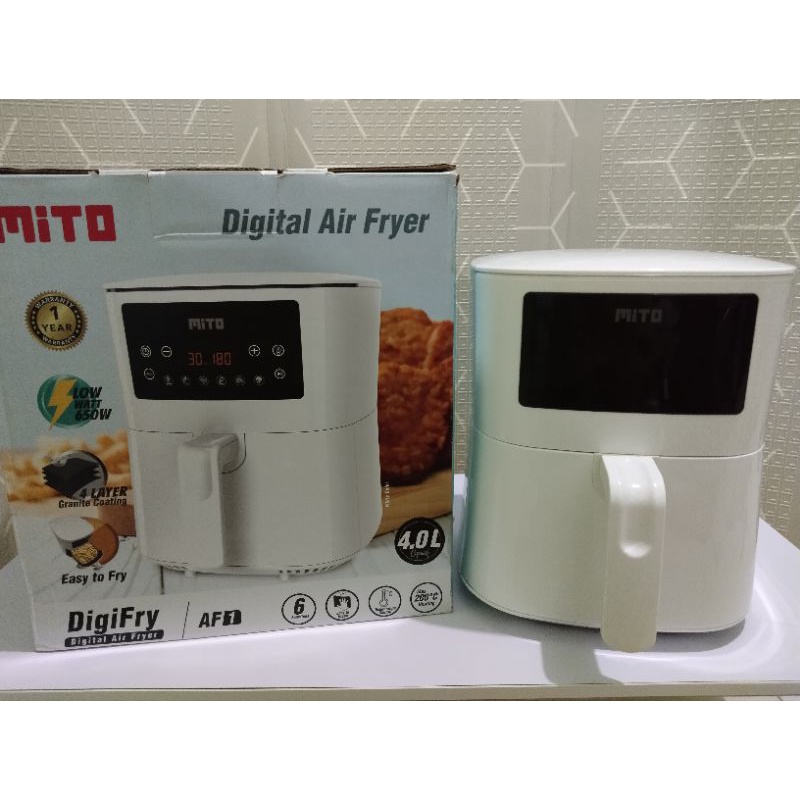 Mito Digital Air Fryer AF1 Low Watt 4 Liter Original