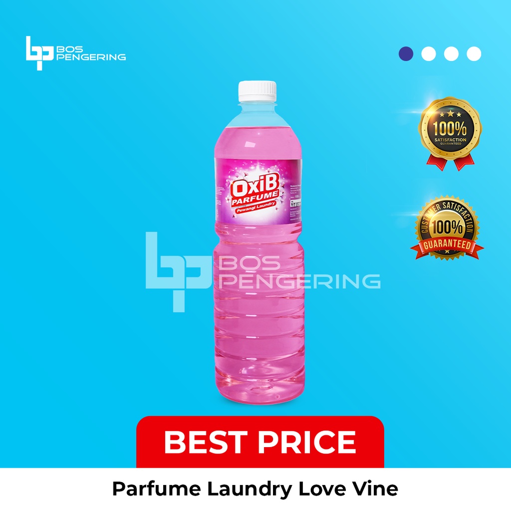 Pewangi Pakaian Laundry - OxiB Parfum Aroma Love Vine 1 Liter Fresh Tahan Lama