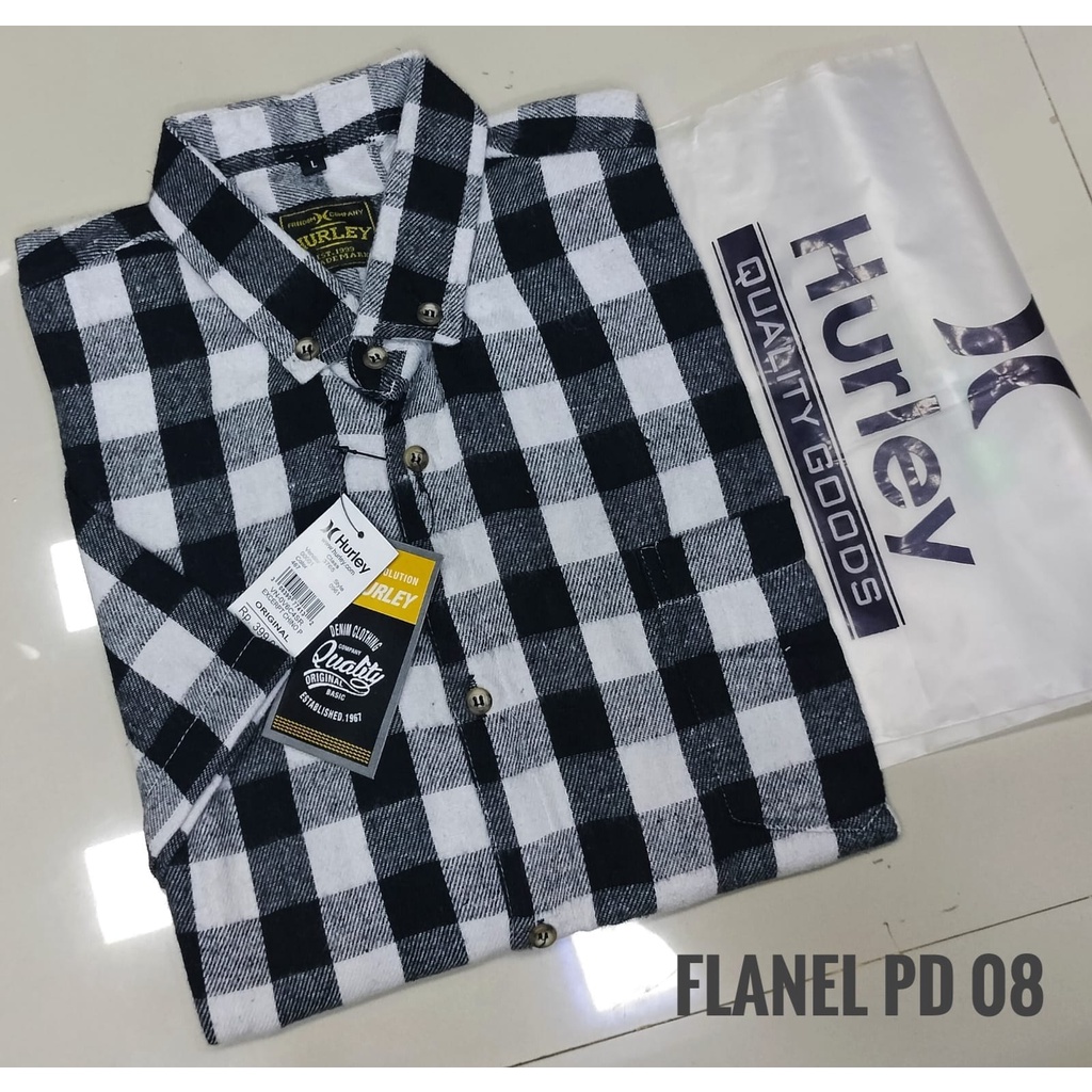 Kemeja Flanel Kotak Catur Abu Pria Lengan Pendek Kemeja Flannel Cowok Lengan pendek