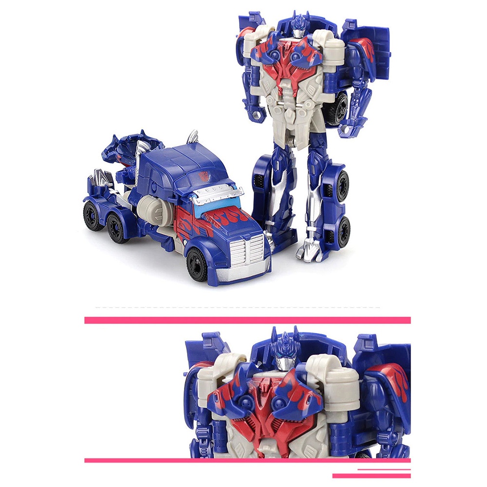 Mainan Mobil Action Figure Transformer Robot Car Mainan Edukasi - Blue
