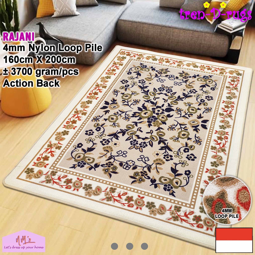 Premium (COD) Tren-D-rugs Karpet modern klasik vintage retro persian jumbo bulu alas duduk lantai