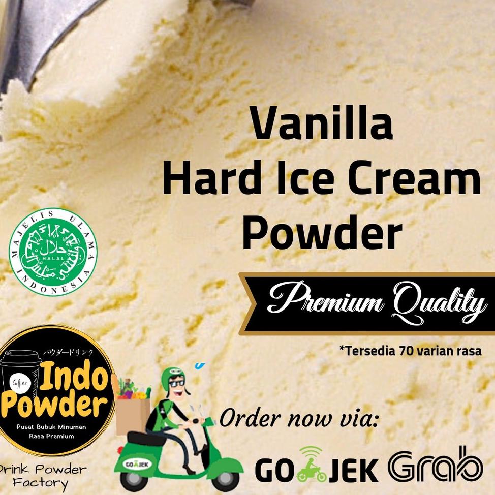 

>D2289) ⭐⭐⭐⭐⭐ Vanilla HARD ICE CREAM Powder 1Kg - Bubuk Ice Cream Vanilla 1Kg - Bubuk Es Krim