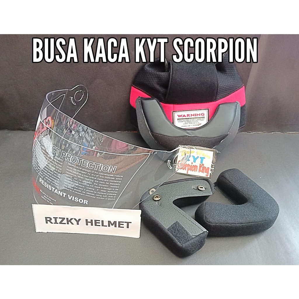 Busa Helm KYT Scorpion + Kaca HELM KYT SCORPION, Busa helm KYT scorpion + kaca helm KYT scorpion