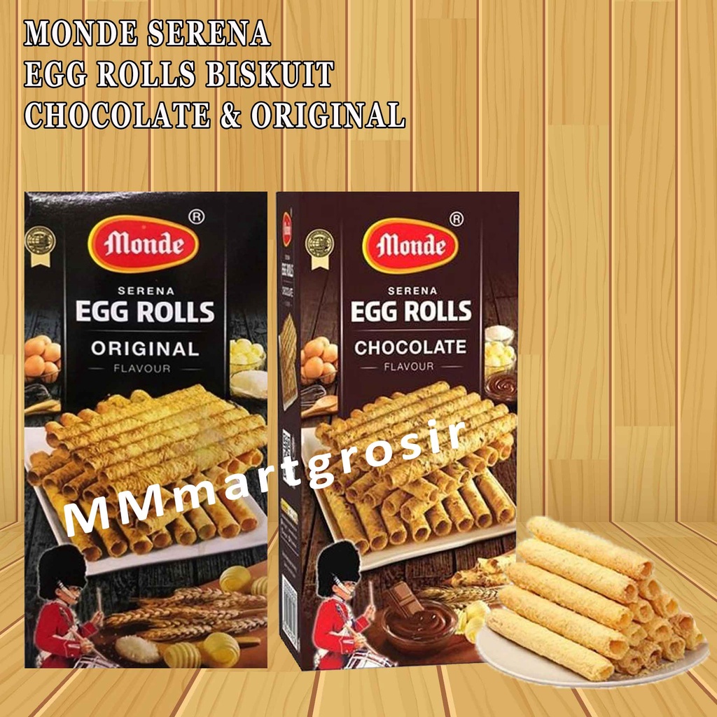 Monde Serena/ Kukis Egg Rolls/ Original Flavour/ Cokelat &amp; Original