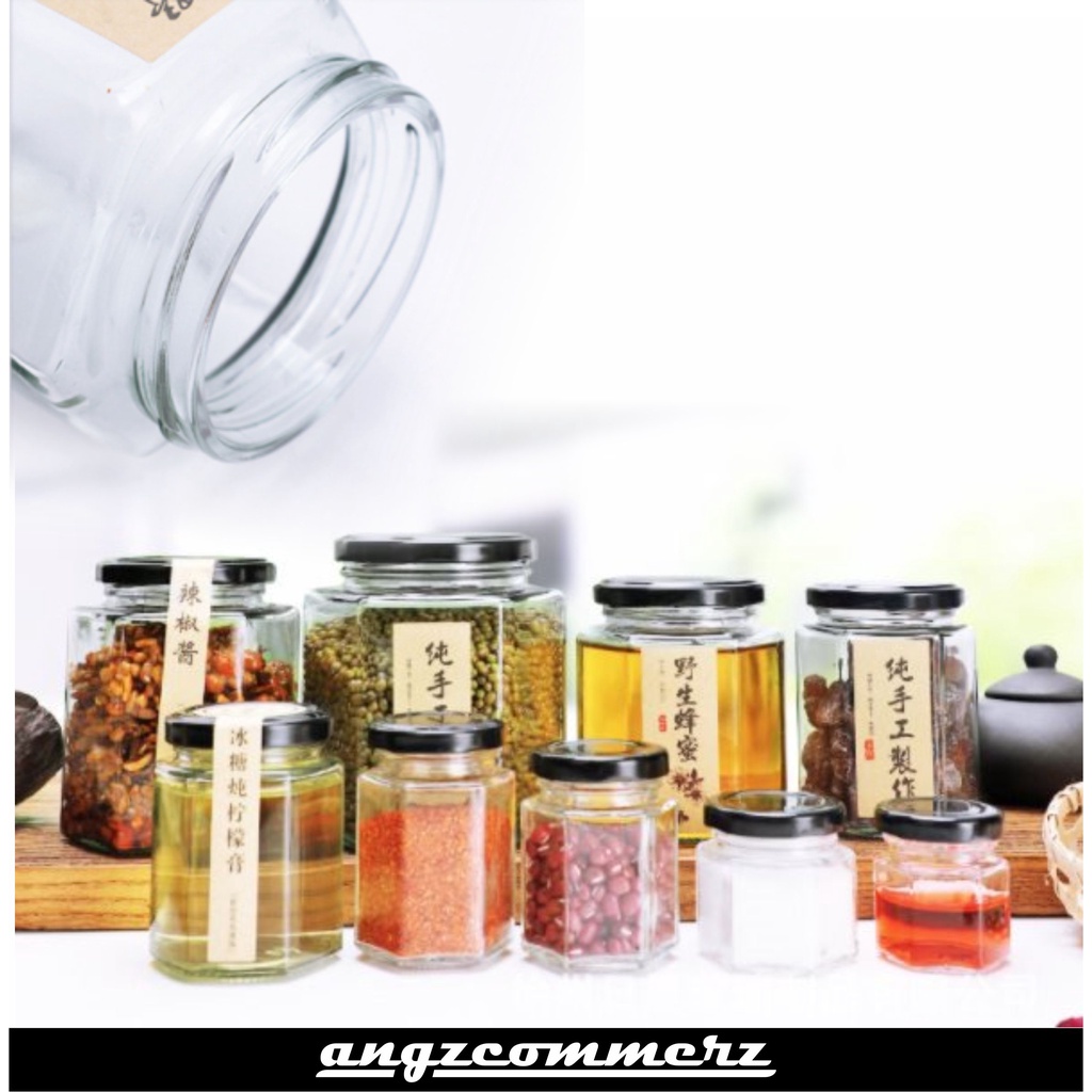 Toples Kaca Wadah Camilan Snack Jar Kedap Udara 60mlRS