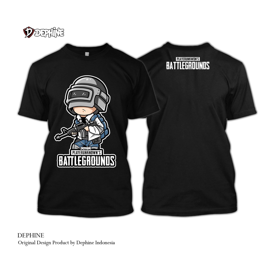 DEPHINE T-shirt Gamers | Kaos Pria Gamer PUBG Mobile PUBG Pabji