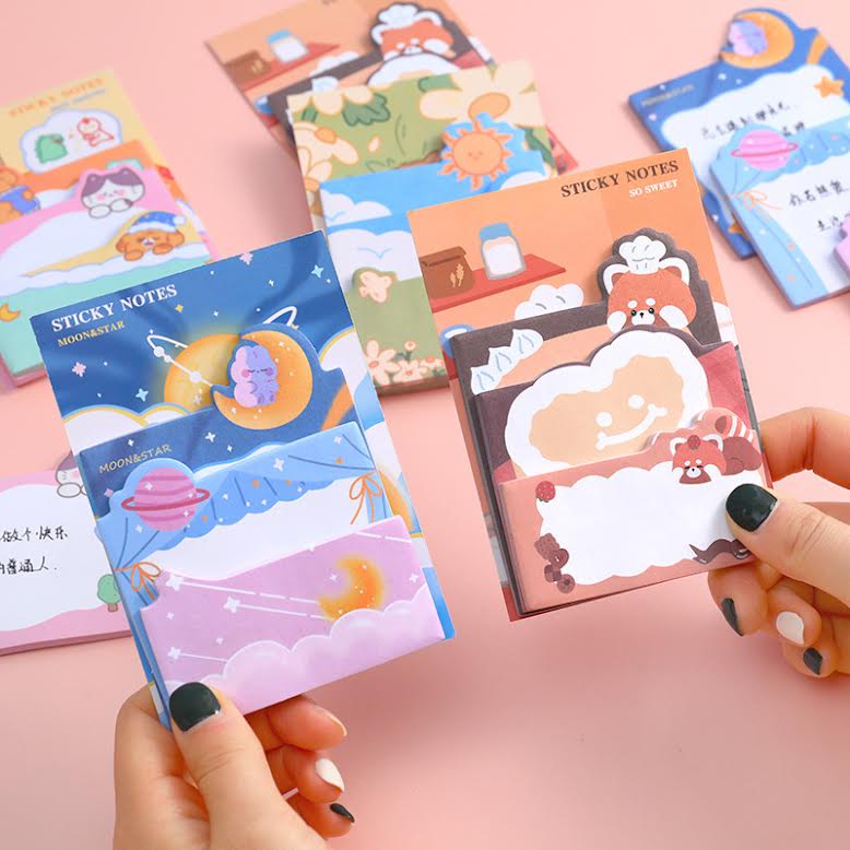 OVERFLOWS.ID STICKY NOTE SET / MEMOPAD / STICKY NOTE LUCU