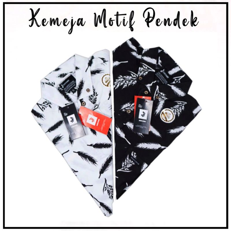 Kemeja Surfing Motif Pantai | Hem Printing Lengan Pendek Casual Premium