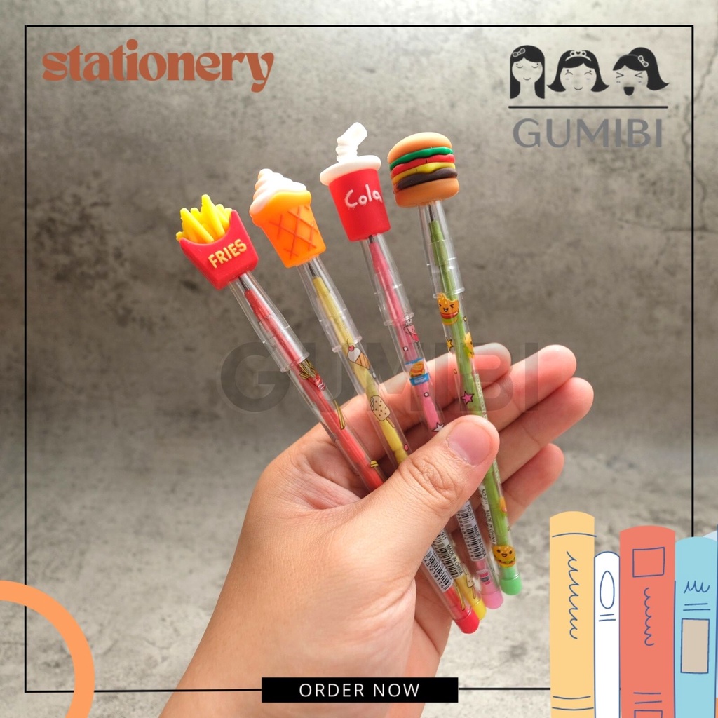 

(1PCS) PENSIL SUSUN FAST FOOD PENSIL PELURU BENSIA PENSIL SAMBUNG BURGER KENTANG ICE CREAM PENSIL BENTUK MAKANAN LUCU IMUT HARGA GROSIR TERMURAH GUMIBI STORE