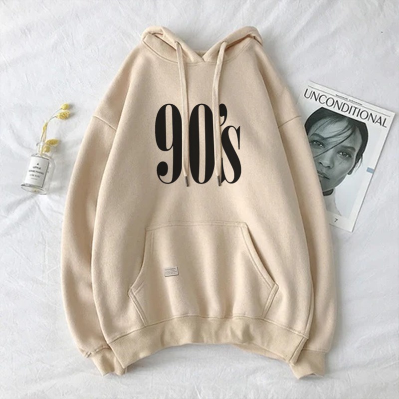 Parisdivarious Sweater Hoodie Sweatshirt Crewneck 90s Bahan Fleece Size S - XXL (Pria &amp; Wanita)