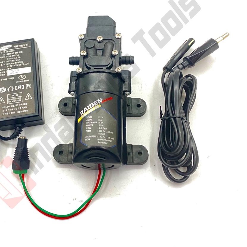 ◄ PAKET ADAPTOR RAIDEN160 PSI Dinamo Pompa Air DC Pump Cuci Motor AC ✤