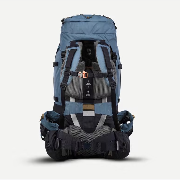 FORCLAZ Trek 900 Tas Ransel Gunung 50L+10L Trekking Nyaman Dibawa