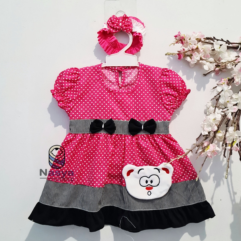 [P-065] Dress Bayi (0-6 bulan) / Setelan Bayi Perempuan Motif Lucu