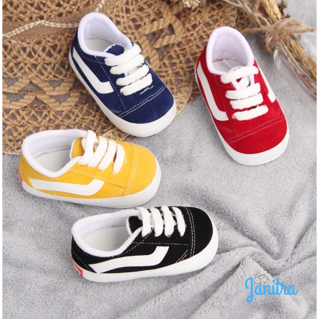 janitra sepatu anak bayi prewalker  bayi gendong dan belajar jalan sepatu baby UNISEX  vansss001