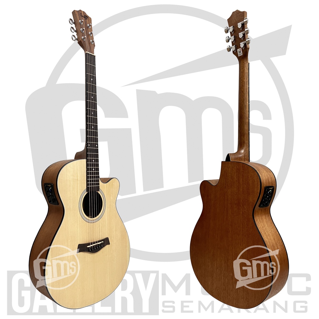 ORIGINAL!!! Gitar Akustik Elektrik Import Merk Cowboy GWC-235 NA GWC 235NS Equalizer Tuner AW-33