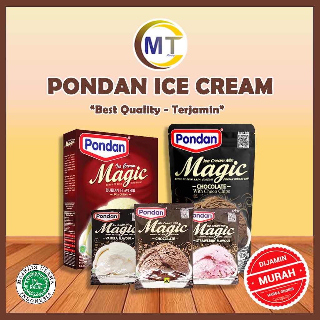 

Pondan Ice Cream Magic Instan Bubuk Es Krim Instan Ice Cream Durian, Ice Cream Coklat, Ice Cream Vanila, Ice Cream Strawberry 75 gram Ice Cream Chocolate & Chocochip