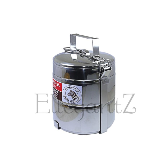 Rantang Rantang Makan Stainless Steel Zebra 2 Susun Diameter 14Cm ( 150148 )