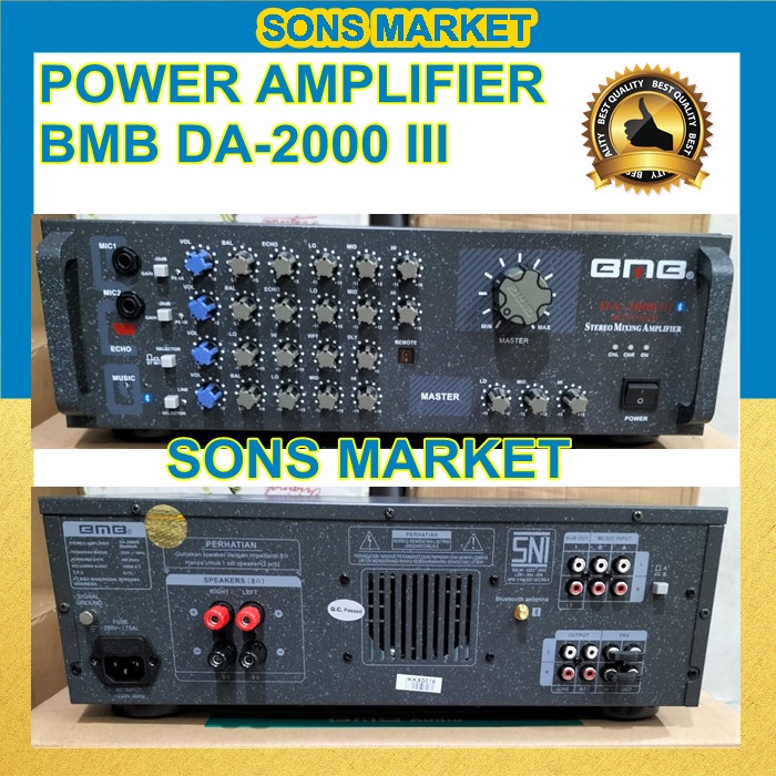 Terlaris Power Amplifier Bmb Da 2000 Iii Da2000 Iii Da-2000 Iii Original