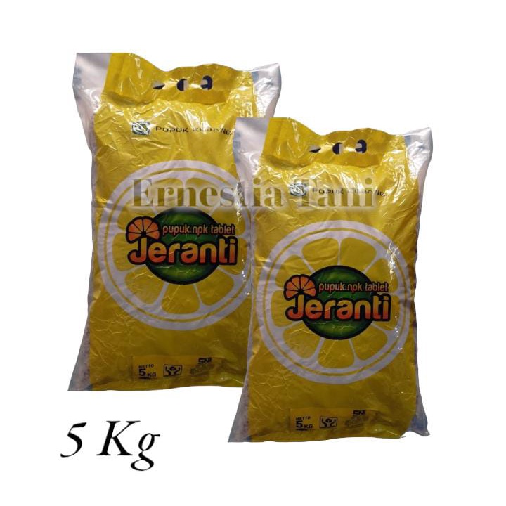 Pupuk NPK Tablet JERANTI 18-10-14+2S+TE 5 KG Original Pupuk Kujang