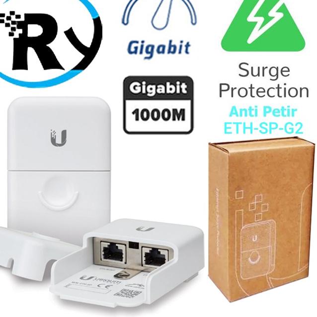 ♀ Ubiquiti ETH-SP Ethernet Surge Protector Anti Petir router / UTP LAN Outdoor ۝