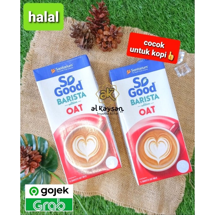 

[Ready Stock]bisa COD SO GOOD OAT MILK UNSWEETENED BARISTA BLEND 1 LITER SUSU OAT ORIGINAL