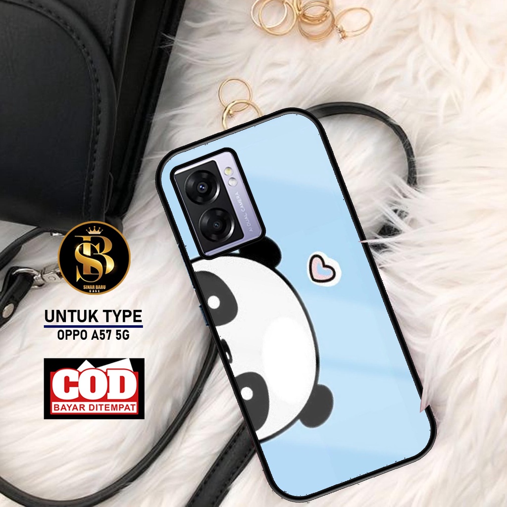 Sinar Baru Case Oppo A57 5G Terbaru [ MOtif P4nd4] Softcase Oppo - Hardcase Oppo - Casing Hp Oppo - 