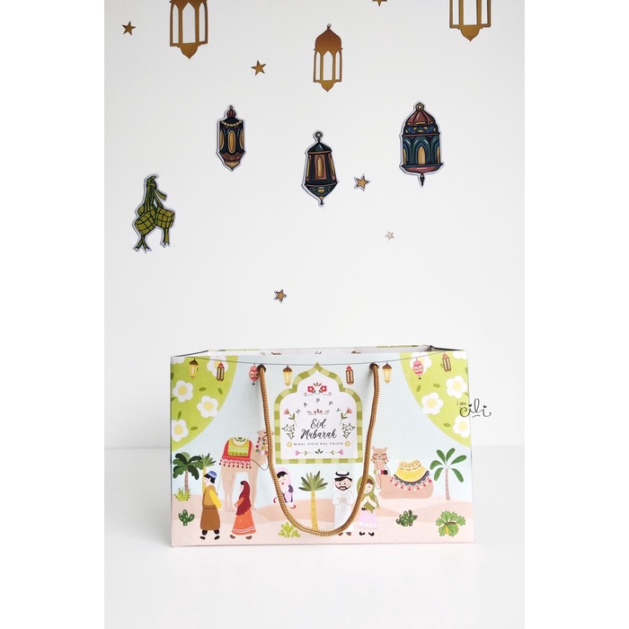 

(Pprbag Aliyah) Paperbag Lebaran Idulfitri Eid Ramadan 27X14.5X17 027