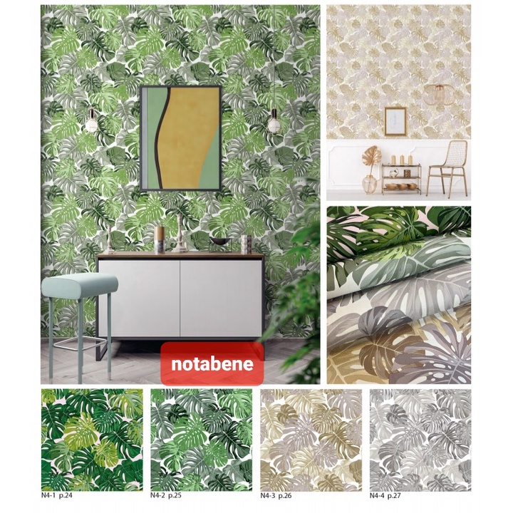 Wallpaper daun hijau / Wallpaper polos /Wallpaper marmer minimalis