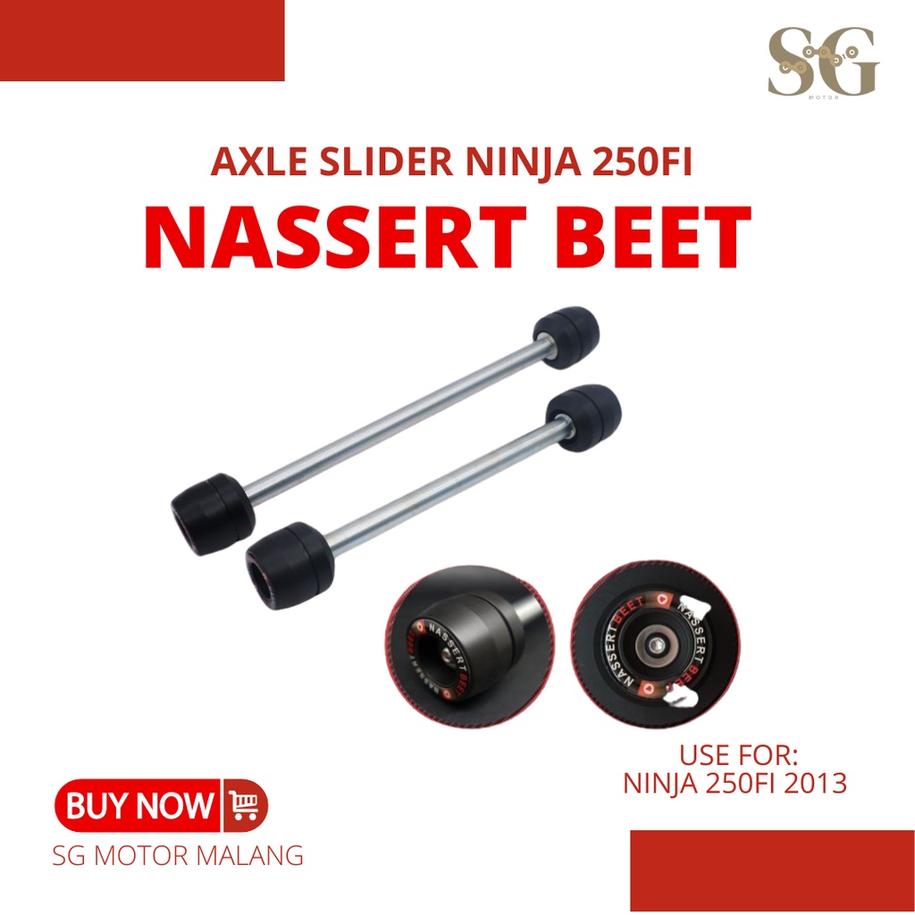 Axle Slider Ninja 250 Fi 2013 Nassert Beet