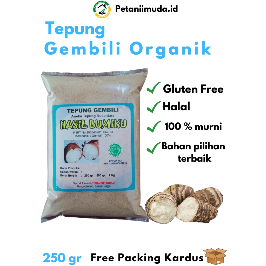 

Tepung Gembili Organik kemasan 250 gram