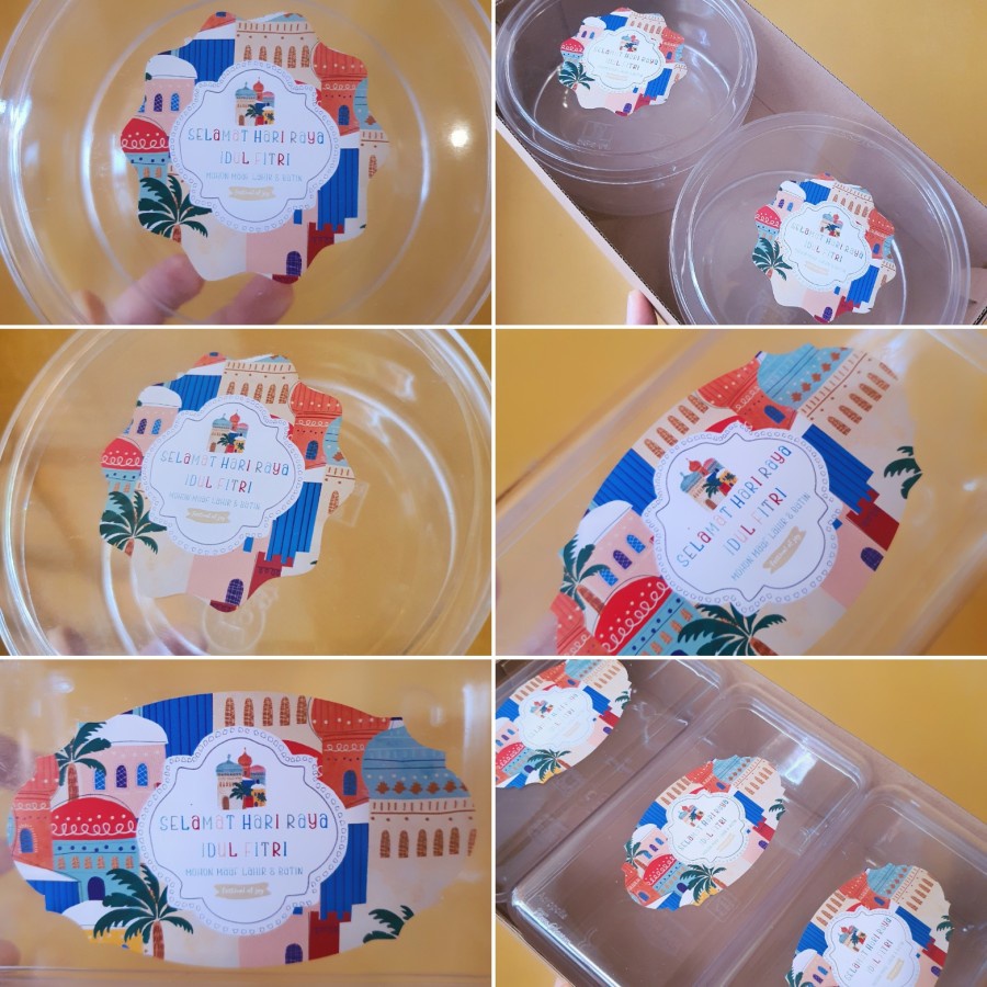 

(5pack) stiker idul fitri toples kue kering lebaran packaging stiker parcel hampers lebaran eid mubarak