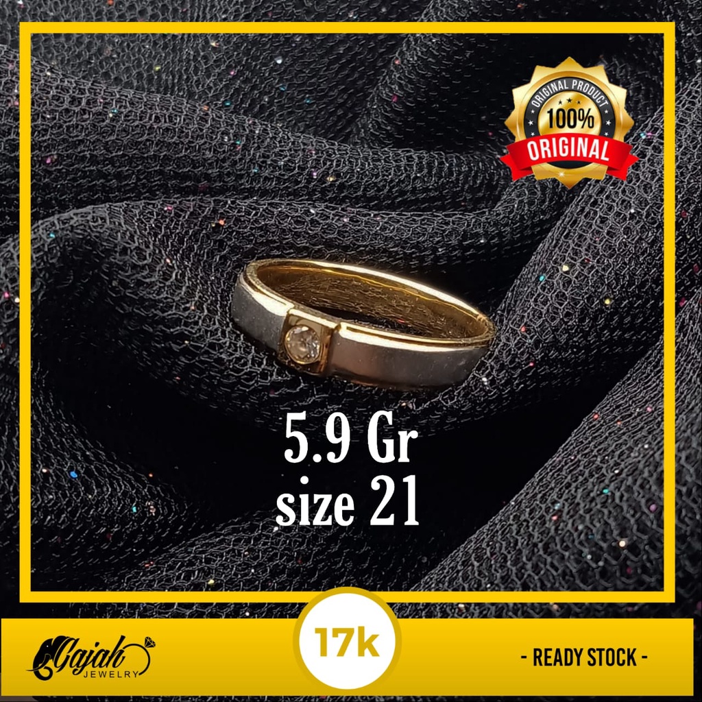 Cincin Emas 17K - 5.9 Gr Kadar 750 - 4380