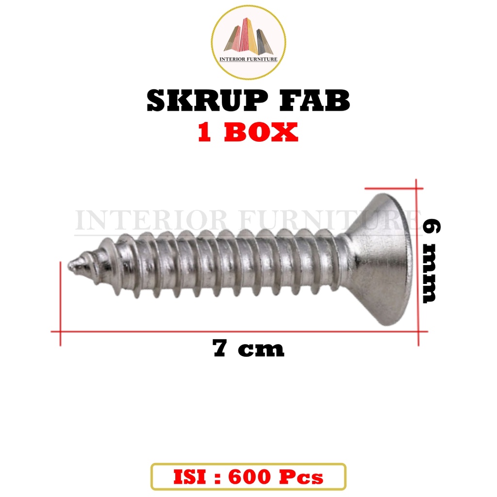 Sekrup 7 cm / Skrup Harden 7 cm 8 x 3 isi 600 pcs