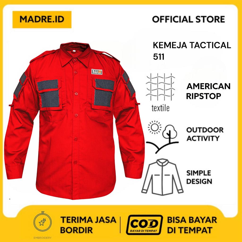 5.11 Series - Kemeja Tactical Lapangan Pdl Outdoor Lengan Panjang