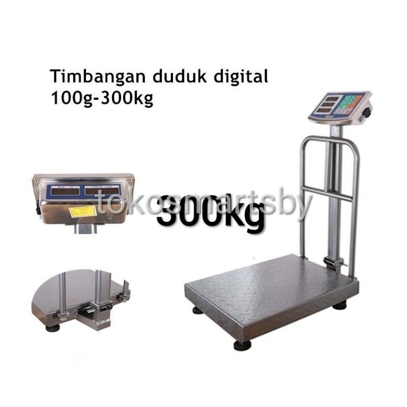 TIMBANGAN DUDUK DIGITAL KAPASITAS 500KG &amp; 300KG ELECTRIC PLATFORM SCALE