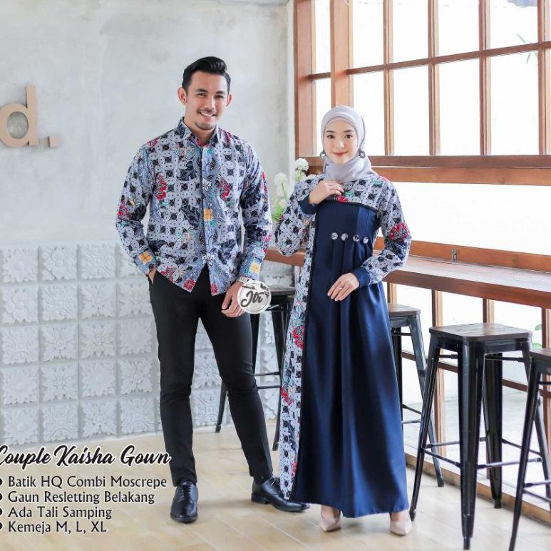 BIG SALE BAJU GAMIS COUPLE SARIMBIT KELUARGA PASANGAN MUSLIM NIBRAS AURORA PURPLE KAISHA