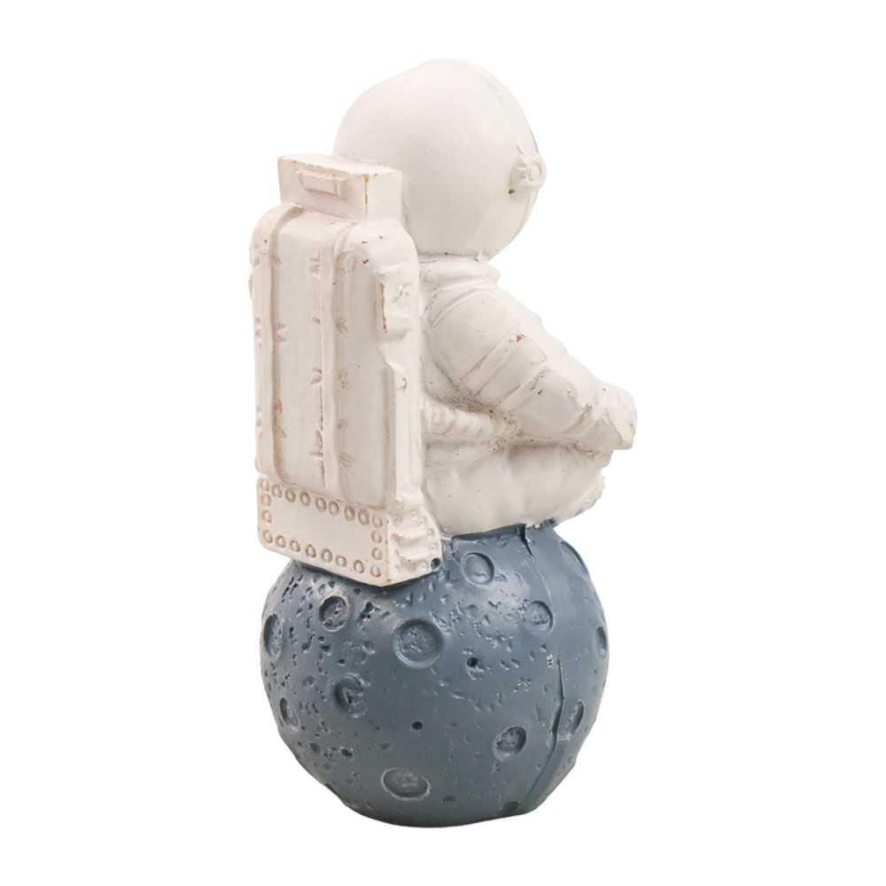 Pajangan Dekorasi Kamar Anak Figure Astronot Spaceman Resin - KL10 - Silver