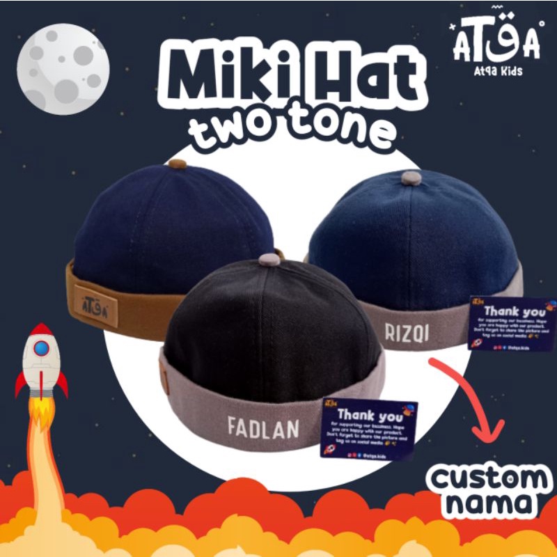 PECI TOPI ANAK/PECI MIKI HAT ANAK/PECI ANAK DUA WARNA