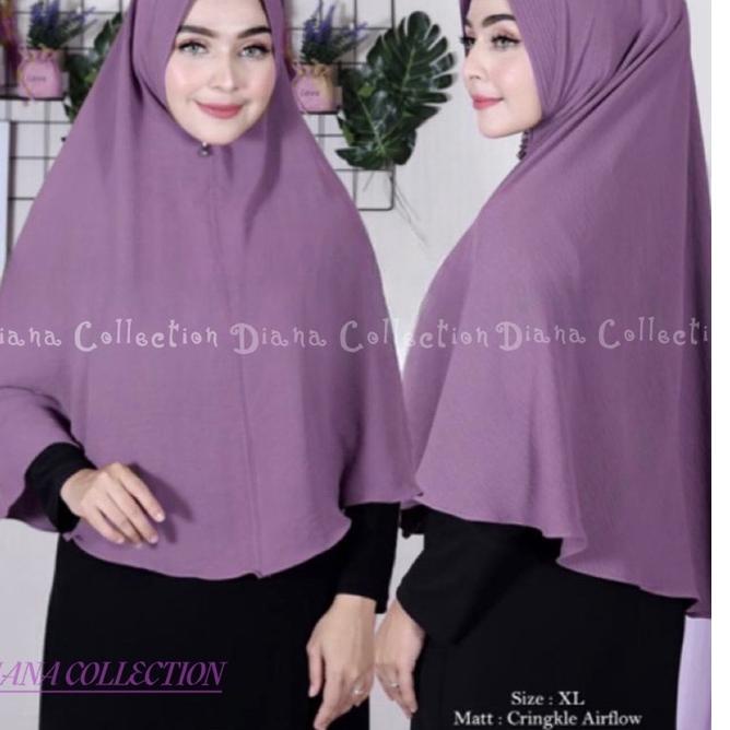 BISA -BEST SELLER KHIMAR CRINKLE AIRFLOW JILBAB BERGO CRINKLE AIRFLOW HIJAB SIMPLE PET INSTAN CRINKL