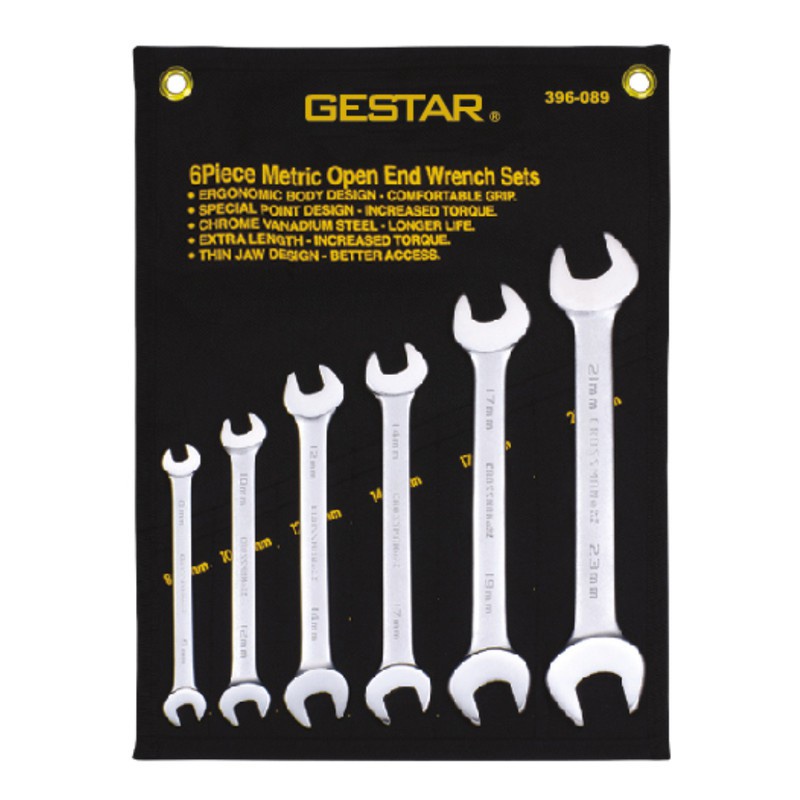 GESTAR/CROSSMAN-Tool Set 6 Pc Open End Wrench set ( Metric) 396-089