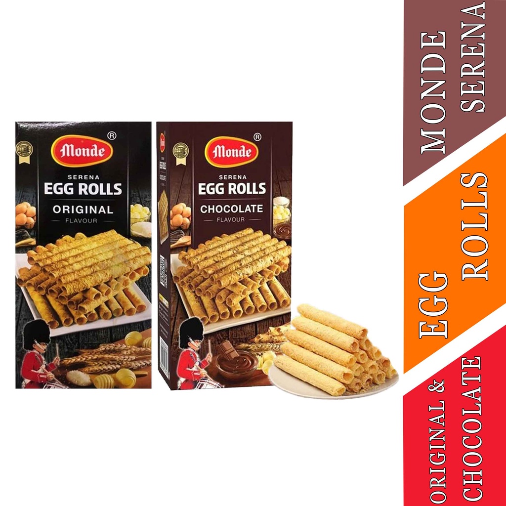 

Original Flavour- Monde Serena- Kukis Egg Rolls- Cokelat & Original